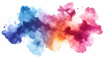 Colorful smoke abstract art, design element
