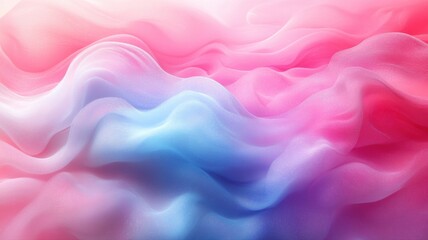 Obraz premium Soft Colorful Waves of Light Fabric in Pink and Blue Tones