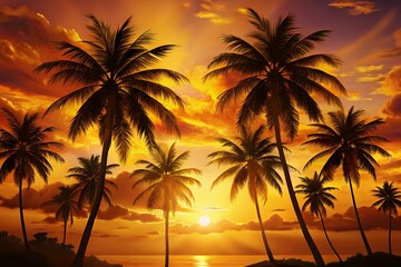 sunset on the beach nature scenery on a misty sunrise in springtime. waters of a rapid flow in morning light.