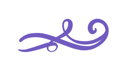 Calligraphy Flourishes elegant text divider for invitations