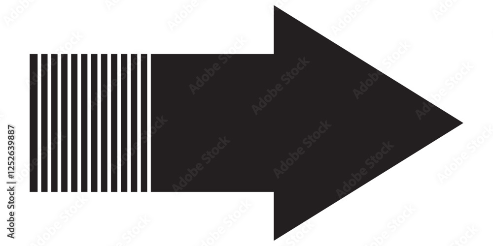 Poster long arrow. black arrow pointing right. black large arrow pointing right. bold thine long arrow. vec