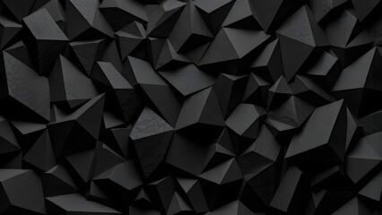 Fototapeta premium Geometric black and white pattern with abstract triangle shapes
