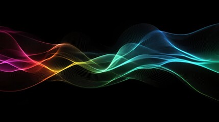 Naklejka premium Abstract light beams creating an illuminated background effect.