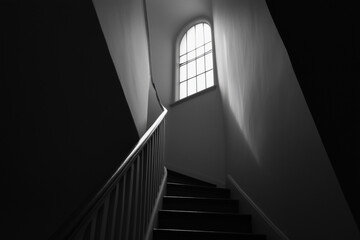 Architectural Staircase Perspectives: Minimalist, Vintage, and Abstract Designs