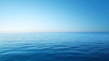 Obraz premium Serene Blue Ocean Under a Clear Sky