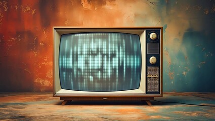 old TV in the living room