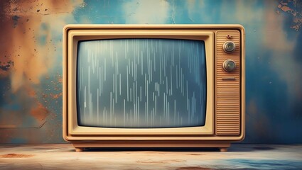 old TV in the living room