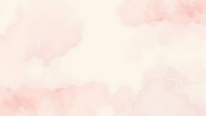 Obraz premium A soft pink abstract watercolor background evokes the light, airy texture of a summer sky