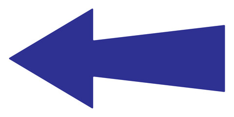 Fototapeta premium Blue arrow pointing right on white background. Long arrow icon vector illustration. Blue large Bold long arrow icon. Blue long arrow isolated on a white background.