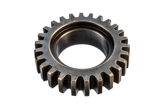Sintered Gear on transparent background.