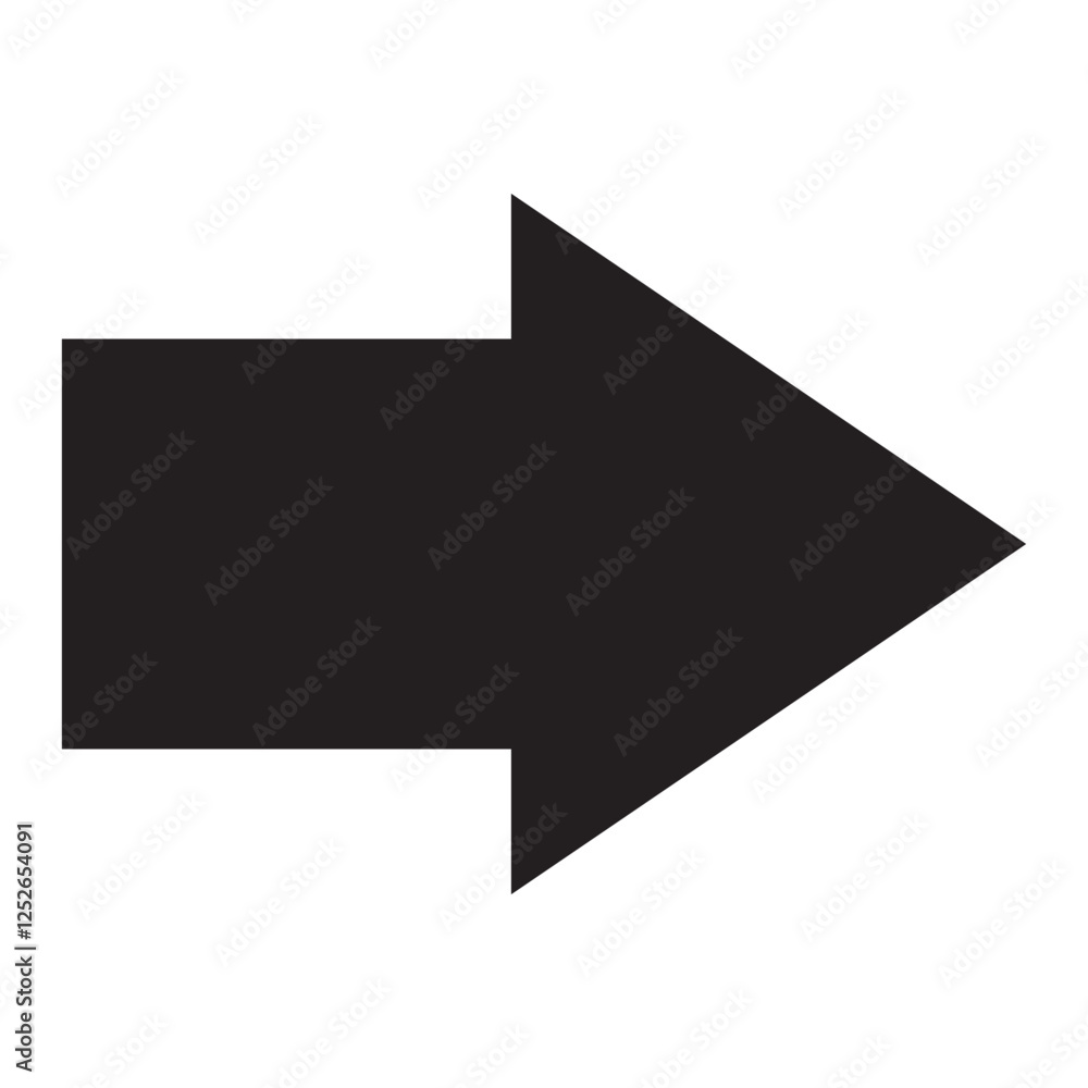 Poster long arrow. black arrow pointing right. black large arrow pointing right. bold thine long arrow. vec