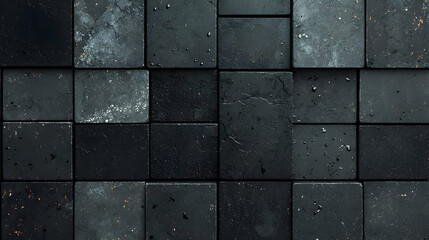Dark stone cube texture background