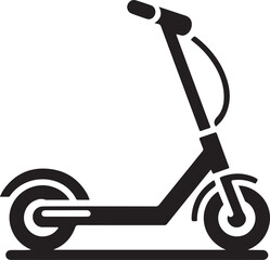 E-Scooter Icon Silhouette | Vector Illustration for Modern Mobility