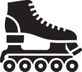 Roller Skate Vector Silhouette for Graphic Design