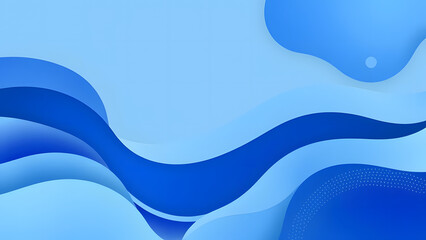 Fototapeta premium Abstract blue waves vector design element for wallpaper or background