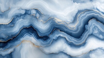 Fototapeta premium Blue gold marble texture swirls background design