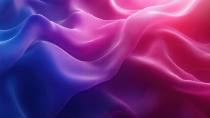 Obraz premium Colorful Silk Fabric Flowing in Smooth Waves of Pink and Purple
