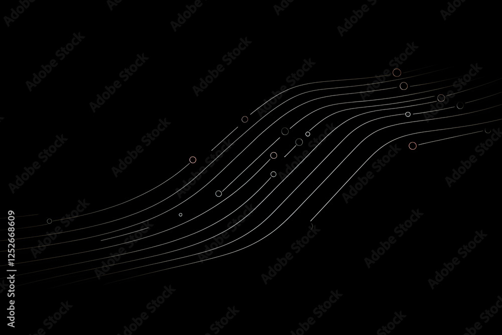 Poster Abstract Background with Dynamic Lines