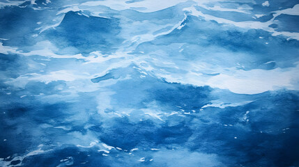 Obraz premium Abstract Watercolor Ocean Background
