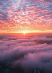 sunset over the sea