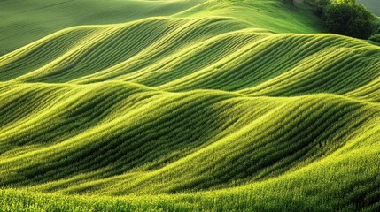 Rolling Green Hills of Tuscany: A Serene Landscape