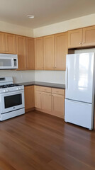 Fototapeta premium Modern Kitchen Interior Design Illustration