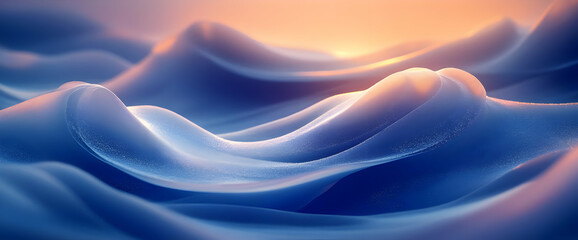 Obraz premium Abstract Winter Landscape Sunrise