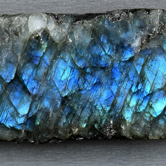 Labradorite Crystal Macro Photo