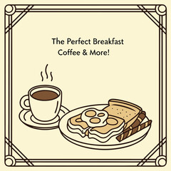 Coffee & Full Breakfast Set Poster