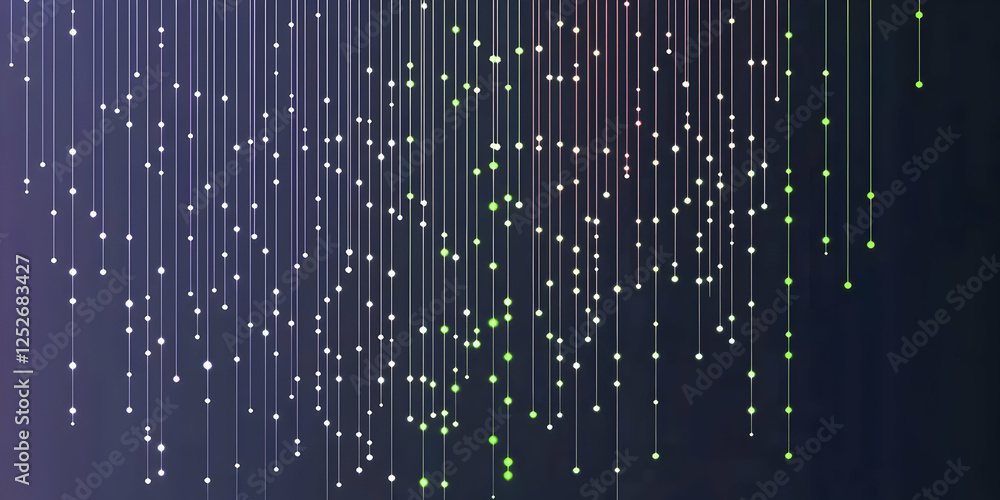 Aufkleber abstract background image: glowing lines and dots