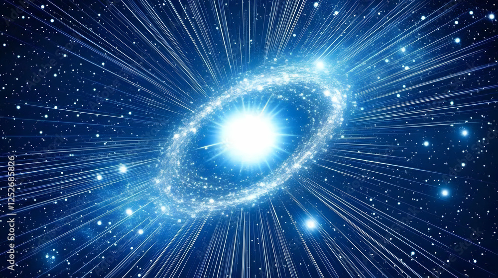 Poster cosmic burst abstract background image