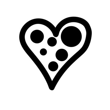 Heart Dots White