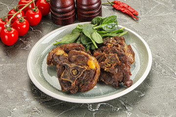 Grilled Lamb neck with spices