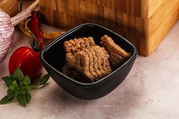 Liver Pate spread in the bowl