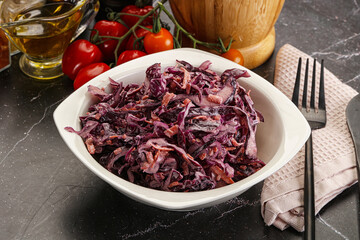 Coleslaw salad with cabbage and carrot