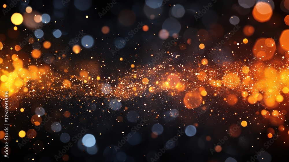 Poster abstract sparkling bokeh background