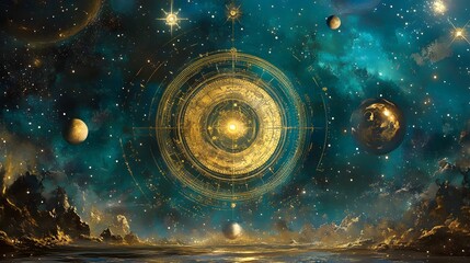  Artistic Representation Celestial Movements