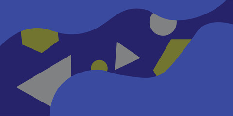 abstract background with blue and yellow waves in a modern style