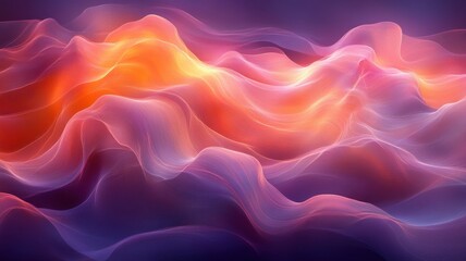 Obraz premium Abstract Colorful Waves of Light Flowing in Dynamic Patterns