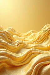 Fototapeta premium Golden Fabric Draped in Soft Waves, a Luxurious Textured Background for Elegant Designs