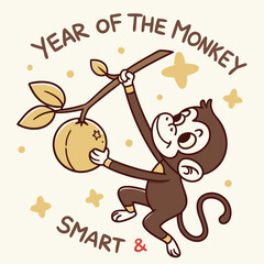  Year of the Monkey – Intelligence & Playfulness Poster. © Ghost