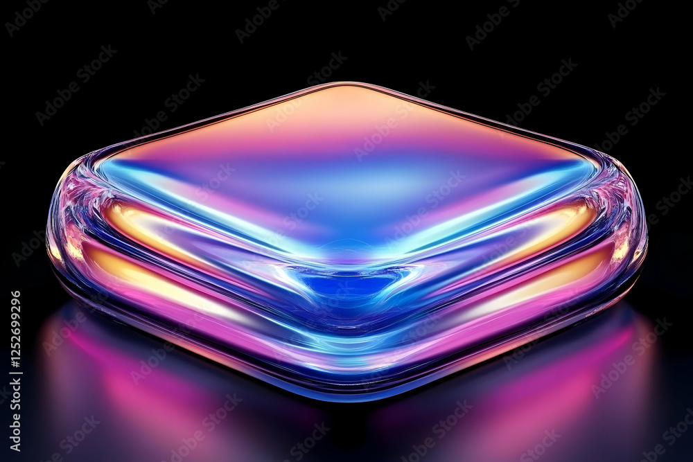 Poster abstract 3d cube background