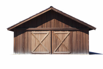 Naklejka premium Rustic Wooden Barn Illustration