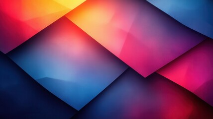 Obraz premium Vibrant Abstract Background with Colorful Layered Shapes and Gradients