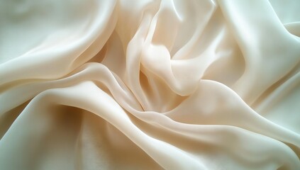 Obraz premium White Satin Cloth with Soft and Smooth Texture as Abstract Background