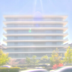 Dreamlike Modern Building Abstract Background