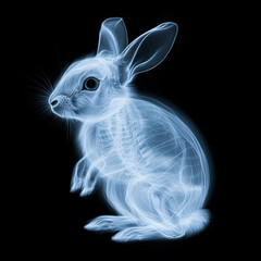 Exploring generative AI in creating a digital x-ray representation of a rabbit's anatomy with...