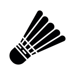shuttlecock vector flat design icon