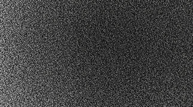 digital tv static or white noise pattern with random black and white dots and chaotic pixelated appearance creating a sense of disconnection