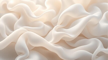cotton cloud fiber texture with subtle airy fibers forming soft mist-like shapes for serene and refined designs